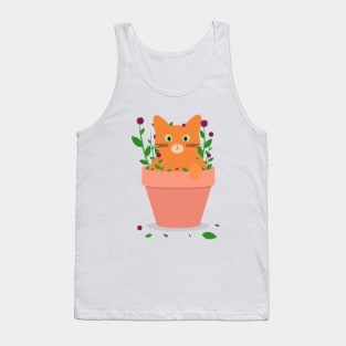 Springtime Cat Tank Top